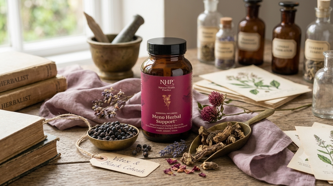 Meno Herbal Support with agnus castus, black cohosh and dong quai for menopause